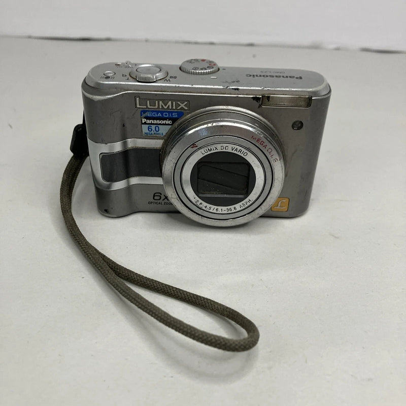 Panasonic Lumix DMC-LZ5 6.0MP Compact Digital Camera Silver PARTS OR REPAIR