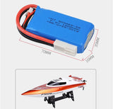 Rc Lipo Battery 7.4V 1500mAh 2S EL2P Plug For FT009 Rc Boat / Rc Toys RC Racing