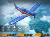 Volantex WWII P51 Miss America Fighter RC Airplane 2.4G 4CH Remote Gyro RTF Toy