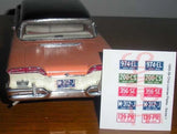 Ohio miniature license plates set with multicolor registration tabs, for 1/25 model cars