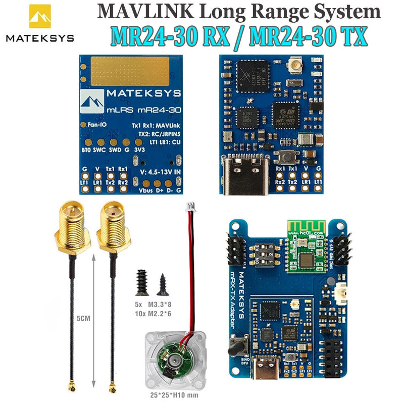 MATEK MR24-30-TX 2.4G LoRa TX Module 30dBm MLRS MAVLINK for RC FPV Drone