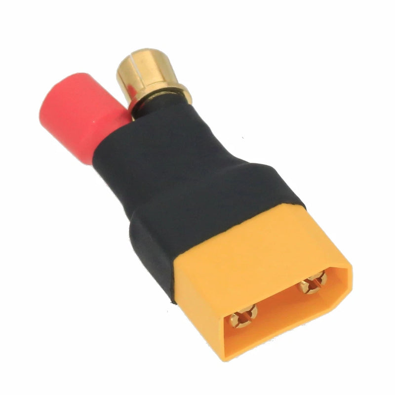 HXT 8mm Female Jack to XT90 Male Plug No Wires Adapter RC Lipo Battery