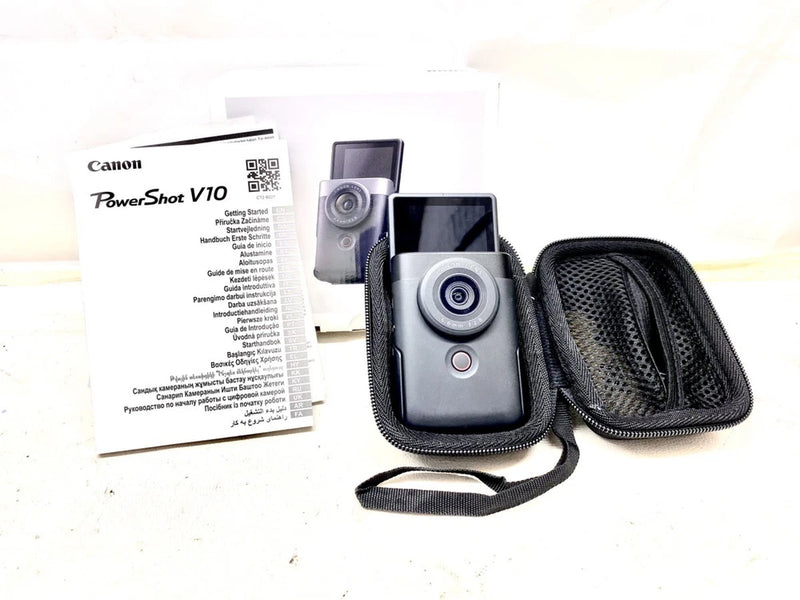 Canon PowerShot V10 4K Vlogging Camera ?C Built-In Stand ?C Wi-Fi ?C (CMP121597)