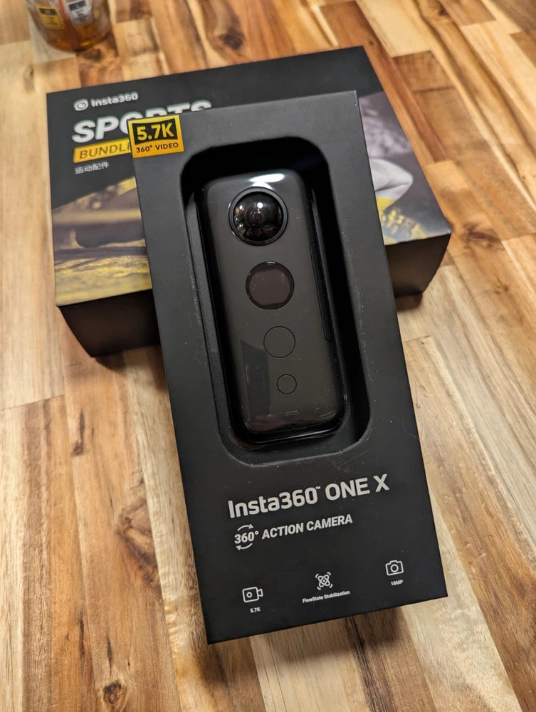Insta360 ONE X - 18MP 5.7K With Sports Bundle - New, Sealed
