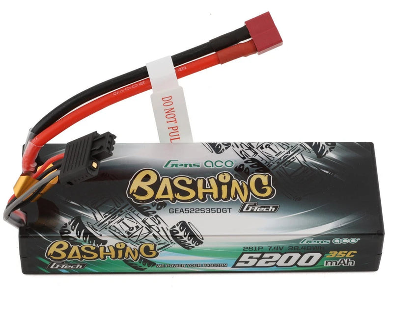 Gens Ace 2S G-Tech Smart "Bashing" LiPo Battery 35C (7.4V/5200mAh) w/T-Style Battery
