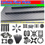 T300 Carbon Fiber Sheet Plate Panel CNC Processing Custom Service FPV Frame Part