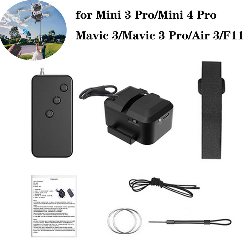 For DJI Air 3S/3 Mini 3Pro 4Pro/Mavic 3 3Pro Drone Delivery Thrower Kit