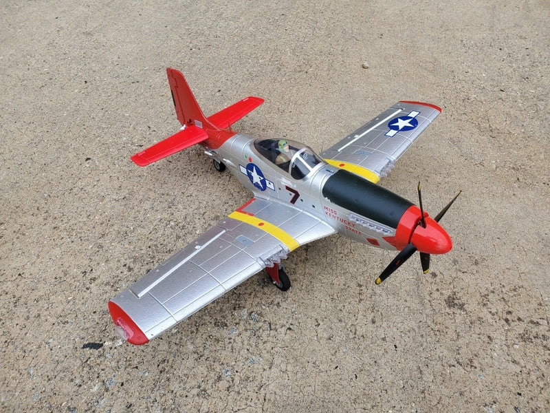 WLtoysXK A280 RC Plane, 4-CH Brushless P51D RC Airplane (works, used)