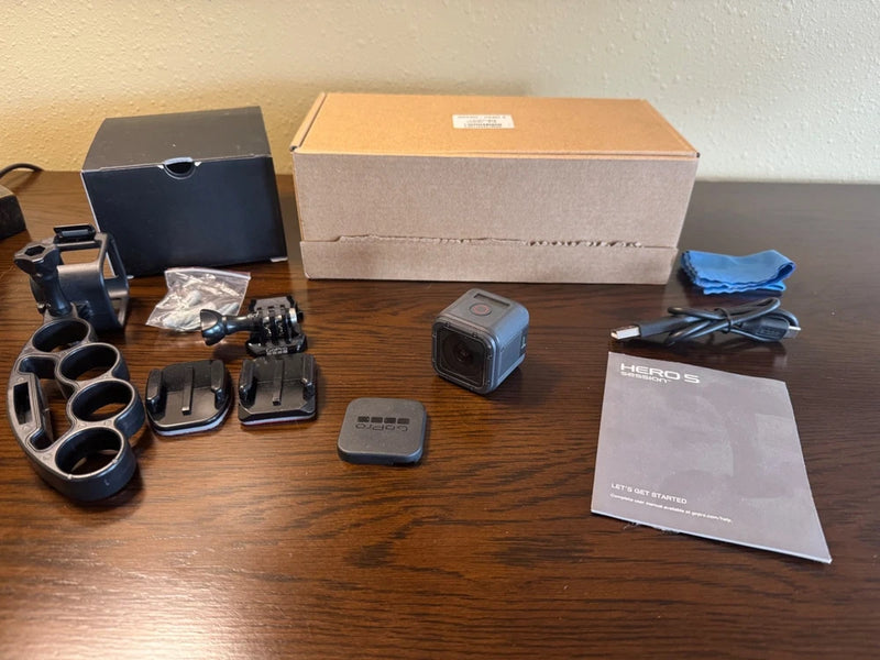 GoPro HERO5 Session waterproof action camera with mount accessories and case