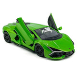 1/36 Lamborghini Revuelto Model Car Metal Diecast Toy Vehicle 2 Doors Open Green
