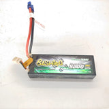 Gens Ace Bashing 7.4V 35C 2S 5200mah Hardcase Lipo Battery W/ EC3 Plug USED Battery