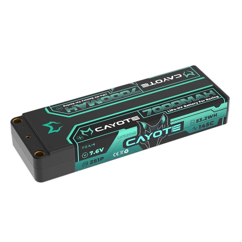 CAYOTE Racing Lipo Battery 145C 7000mAh 7.6V, 53.2Wh - CA-702S145 Battery