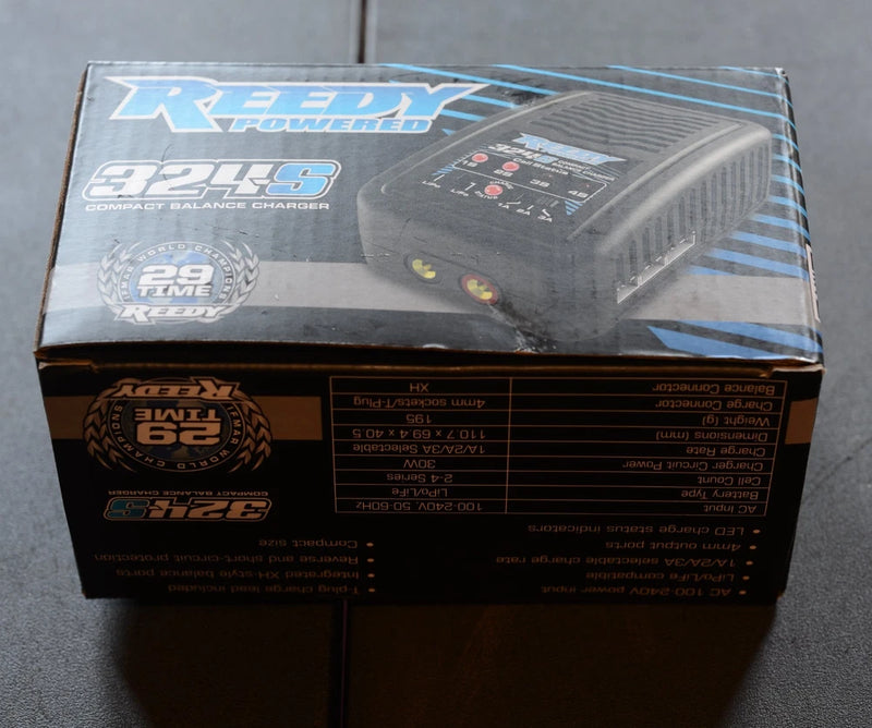 Team Associated Reedy 324-S Compact 2-4s Lipo/LiFe Battery Balance Charger 27201 Battery