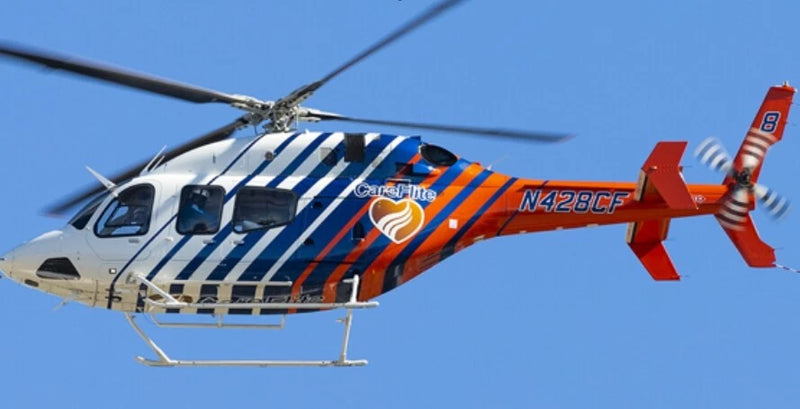 600 size B429 RC helicopter scale Fuselage -White Blue Red painting KIT version