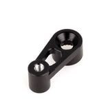 RC aluminum servo horn/arm with threaded mounting hole, black finish