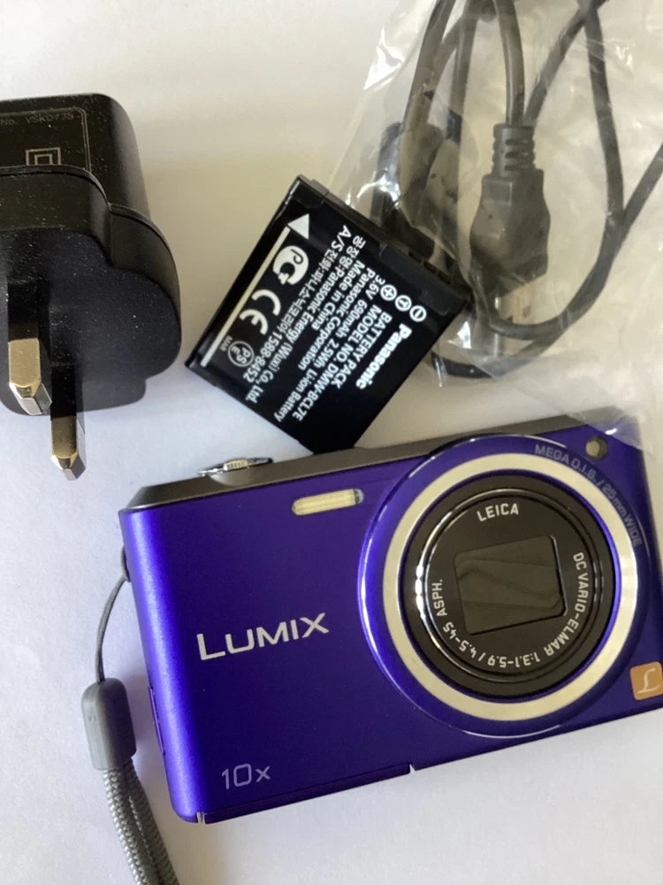 Panasonic Lumix DMC-SZ3 BOXED EXCELLENT++ PURPLE 16MP Digital Camera Small Slim