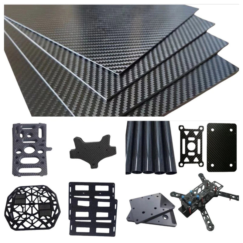 T700 Carbon Fiber Sheet Plate Panel Custom Cut Process Drone Frame FPV Arm Parts