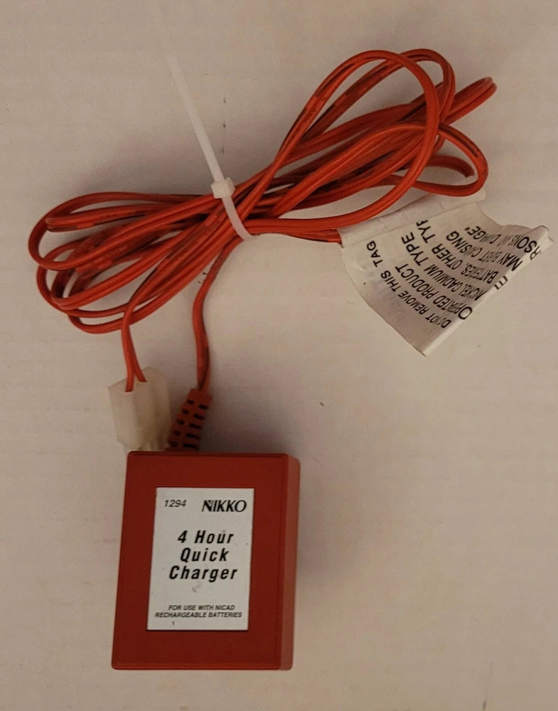 Nikko 1294 4 Hour Quick Charger GS-1290 Toy Transformer 12vdc 200mA R/C Adapter Converter