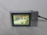 Panasonic DMC-FX30 Digital Silver Camera Lumix 7.2MP Working w/new battery