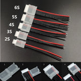 5PCS 10CM 22AWG Lipo Battery Balance Charger Male Plug Cable With AB Clip Buckle