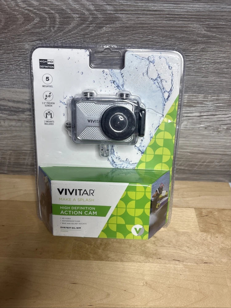 Vivitar HD Action Waterproof Camera / Camcorder - Silver DVR783HD-SIL