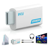Wii to HDMI Converter Adapter 1080p Full HD Output + 3.5mm Audio Jack for Ninten
