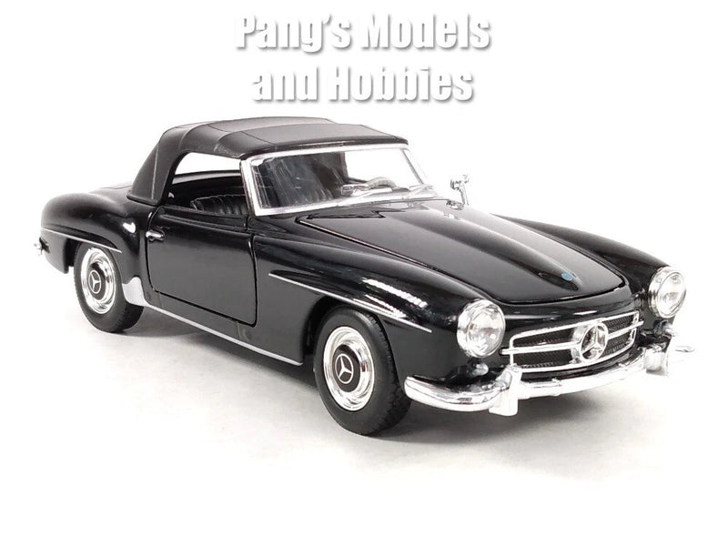 1955 Mercedes-Benz 190 SL 190SL 1/24 Diecast Model by Welly - BLACK