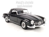 1955 Mercedes-Benz 190 SL 190SL 1/24 Diecast Model by Welly - BLACK