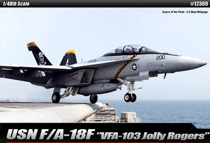1/48 USN F/A-18F VFA-103 Jolly Rogers #12309 ACADEMY HOBBY MODEL KITS