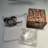BRIGHTON Heart Shaped Clock /Art Glass Watch (New Battery) Model#G20050 Battery