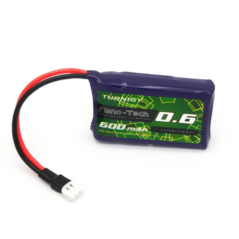 Turnigy Nano-Tech 600mAh 1S 3.7V LiPo Battery 25C 50C (Losi Connector)