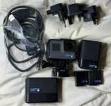 GoPro HERO 6 Black 4K HD Waterproof Digital Camera + Accessories GREAT CONDITION