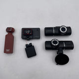 Lot of 4 Various Action and Dash Cameras NOT WORKING FOR PARTS - READ
