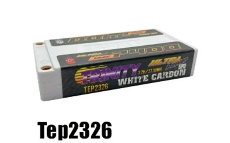 Trinity White Carbon 7400mah 3.7v 1s 135C Ultra Power Lipo Battery TEP2326 Battery