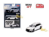 1:64 MINI GT #701 Audi ABT RS6-R Glacier White Metallic Diecast Model MGT00701