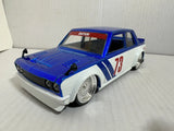 JADA JDM TUNERS 1973 DATSUN 510 BLUE 1:24 DIECAST MODEL CAR NEW NO BOX