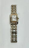 Invicta Angel women's wristwatch with gold-tone and silver-tone metal bracelet, white dial.