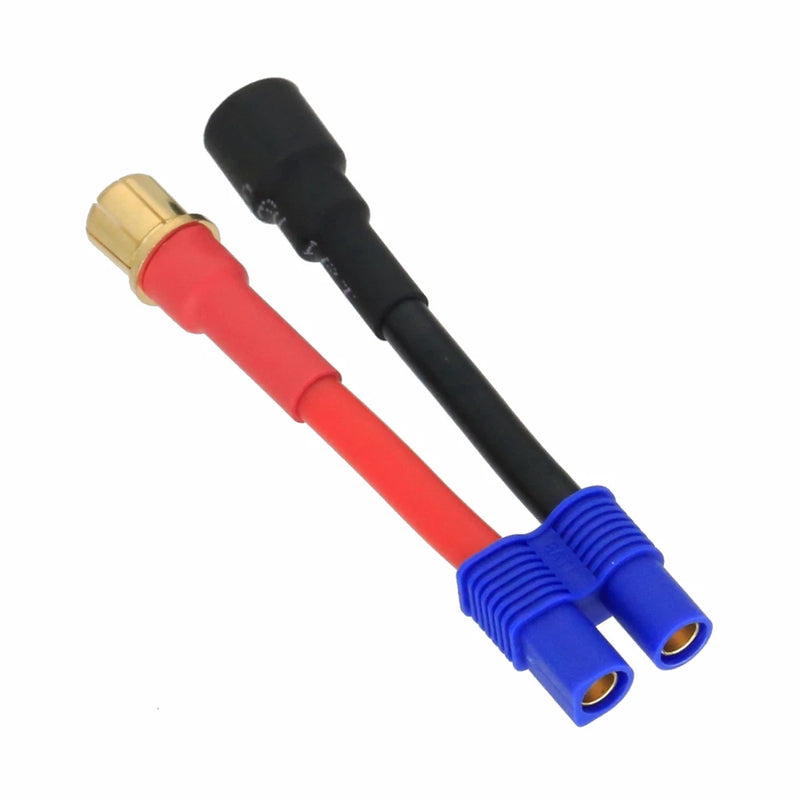 HXT 8mm Male+/Female- to EC3 Female Cable 12AWG 5CM Wire For Battery Toy FPV UAV