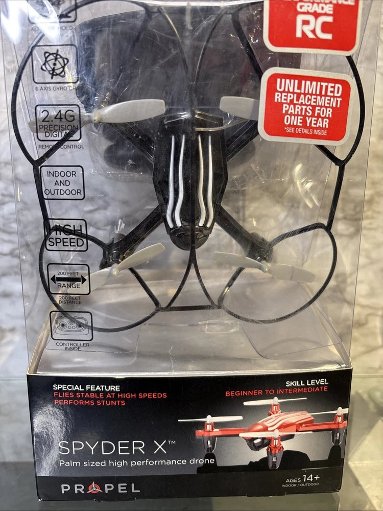 Propel Spyder X palm-sized RC drone with four propellers