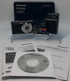 Panasonic Lumix FS 42 DMC-FS42 W/ Charger 2 GB micro SD Card & Adapter