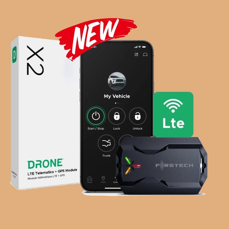 Drone Mobile X2-LTE Telematics + GPS Smartphone Module Compustar Arctic Start