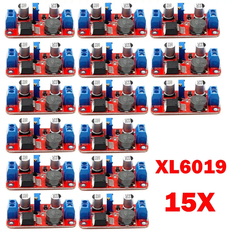 15 Pack XL6019 30W 5A DC Boost Adjustable Voltage Converter Step Up Modules NEW