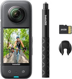 Insta360 X3 Waterproof Pocket Action Camera Black 64GB Premium Set New