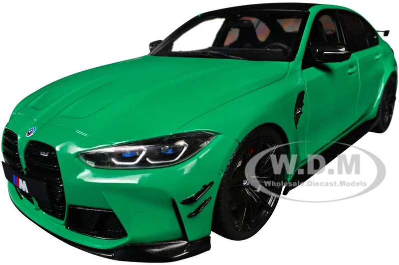 2024 BMW M3 COMPETITION SIGNAL GREEN 1/18 DIECAST MODEL CAR BY SOLIDO S1814302