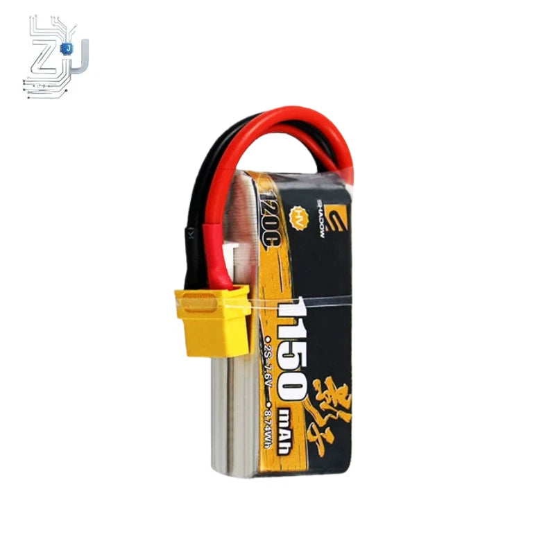 7.6V 1550MAH Battery for BT 2S 120C XT30 XT60 High-rate FPV drone High-quality