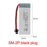 3.7V 900mAh Li-po Battery SM plug for X5 X5C X5SC X5SW 8807 8807W A6 A6W M68 Rc Battery