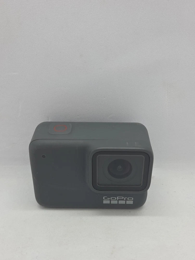 GoPro Hero 7 Silver action camera with front lens and GoPro logo