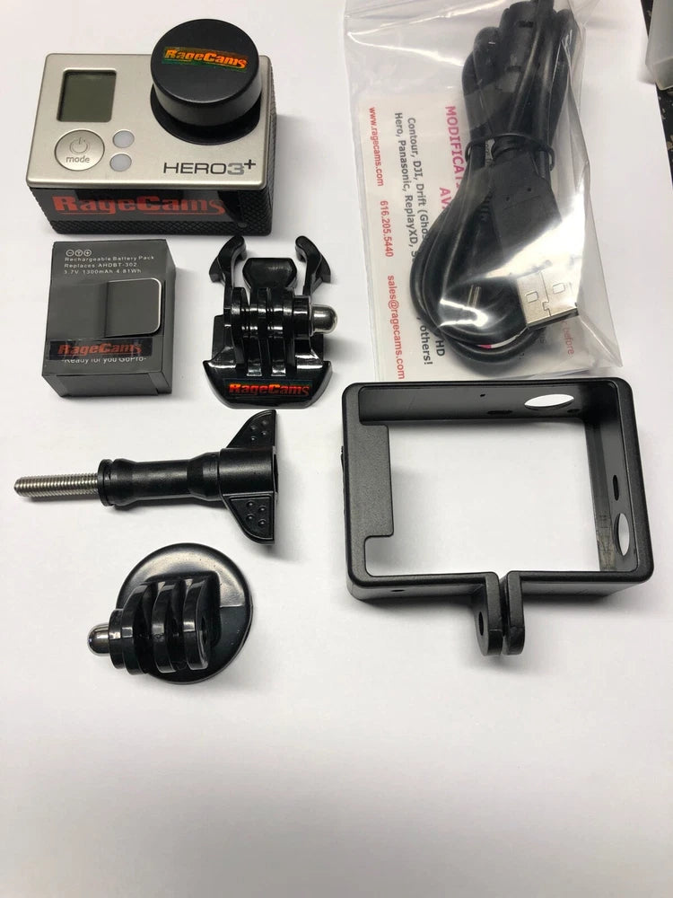 RAGECAMS 4MM MOD GoPro Hero3+Silver NIGHT VISION CAMERA FULL SPECTRUM IR 6mo war