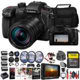 Panasonic Lumix GH5 II Mirrorless Camera W/ 12-60mm Lens + 4K Monitor + 64GB +