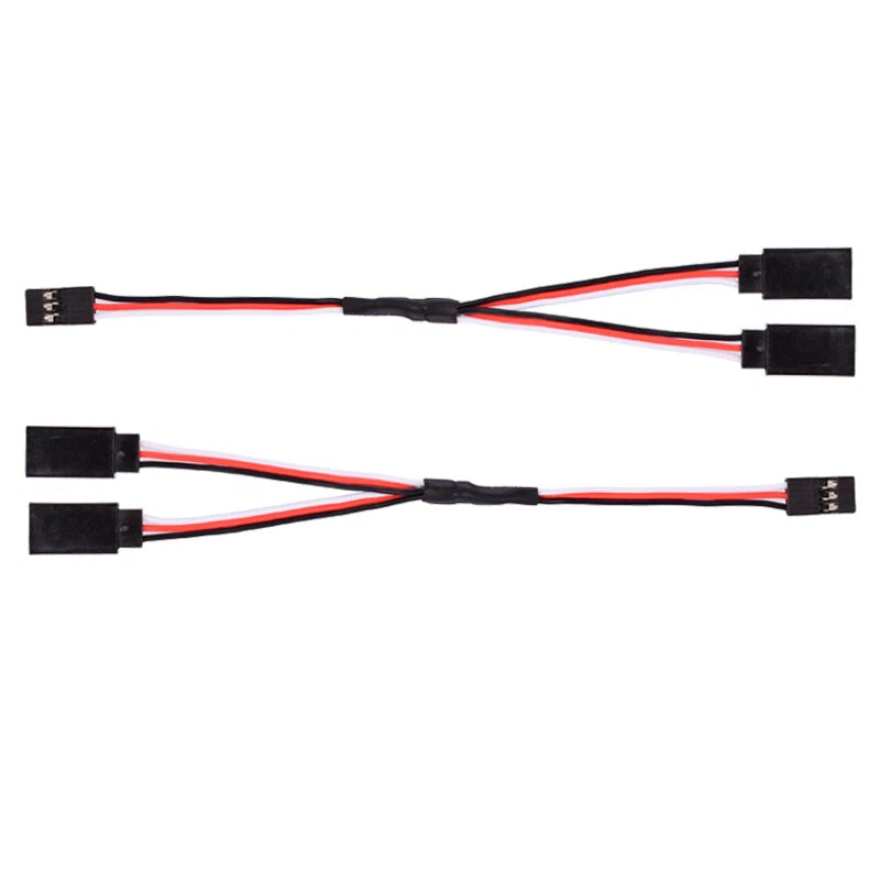 2PCS 15cm RC Servo Extension Y Wire Cable for JR Futaba RC Car Helicopter